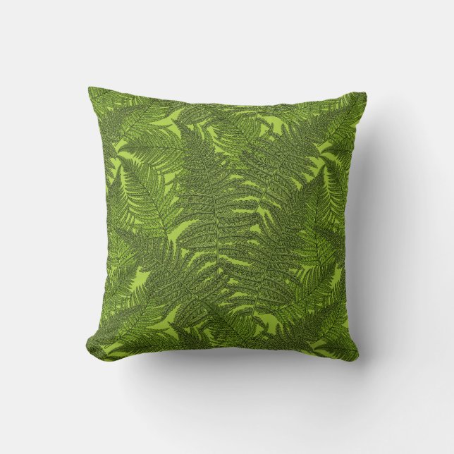 Coussin Ferme en vert (Recto)