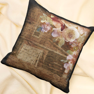 Coussin Ferme Florale Grange Rustique