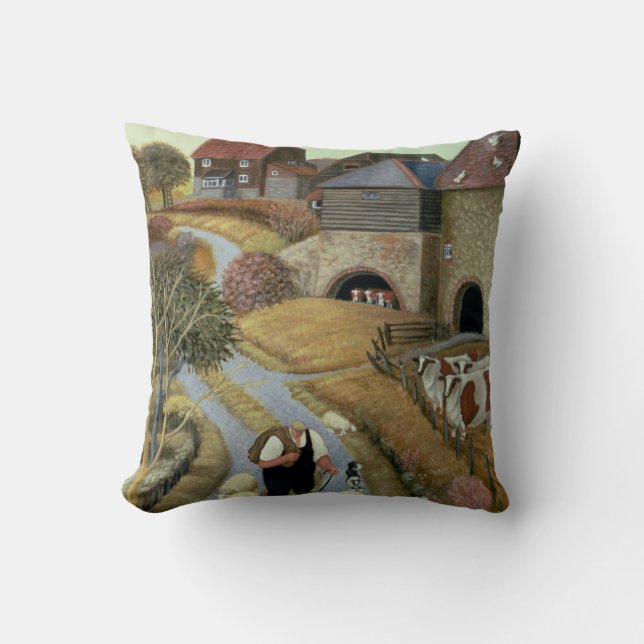 Coussin Ferme française de rue (Recto)
