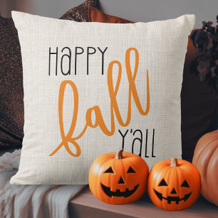 Coussin Ferme moderne Happy Fall Y'all Automne