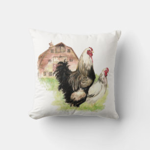 Coussin Ferme Moderne Minimaliste Poulet Grange Ferme