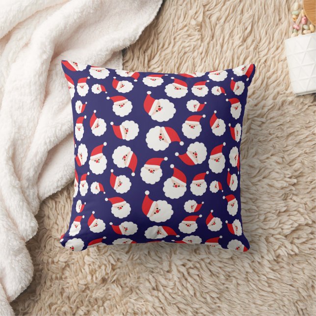 Coussin Festif Père Noël Cadeau de Noël Dark Navy Blue (Couverture)