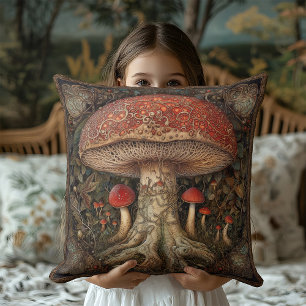 Coussin Festival Rustique Mystique Champignon Cottagecore