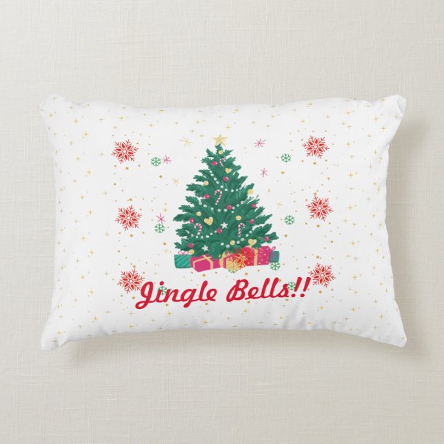 Coussin Festive Jingle Bells (Devant)