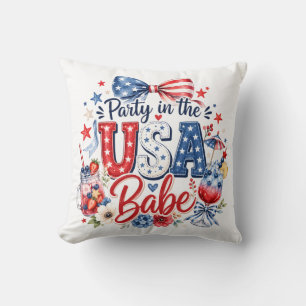 Coussin Fête aux États-Unis Bébé
