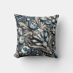 Coussin Fête d'anniversaire Jean Denim & Diamonds Gemstone