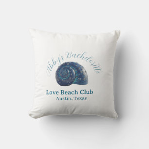 Coussin fête de fiançailles club de plage nom coquillage m