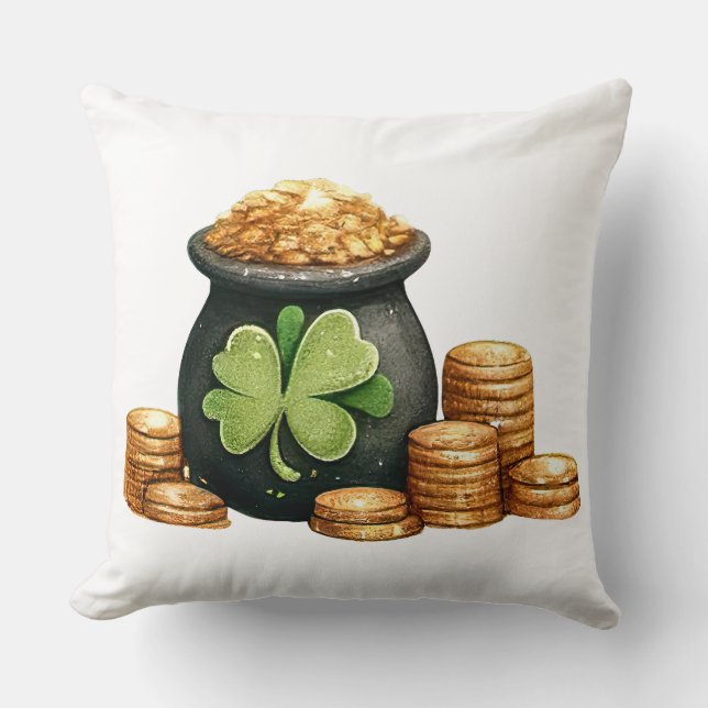 Coussin Fête de la Saint-Patrick (Recto)