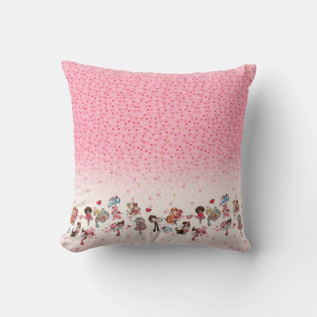 Coussin Fête de la Saint Valentin (Recto)