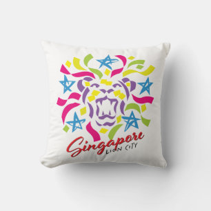 Coussin Fête de la ville de Lion Singapour