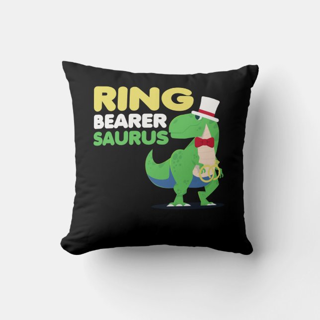 Coussin Fête de mariage des Garçons de la ceinture Dinosau (Recto)