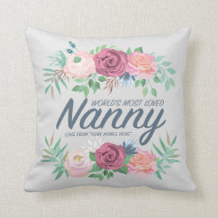 Coussin Fête des mères - La nourrice la plus aimée du mond