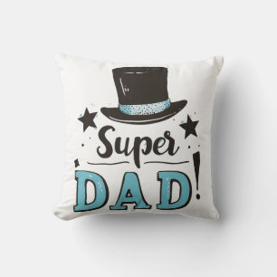 Coussin Fête des pères - Fête de Super Papa