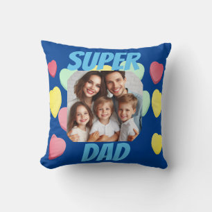 Coussin Fête des Pères Super Papa Message espagnol