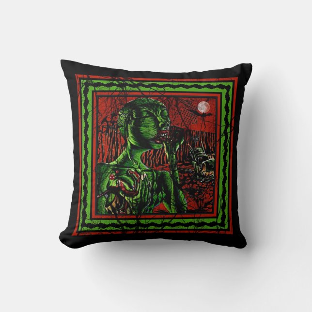 Coussin Fête des zombies (Recto)