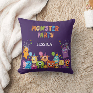 Coussin Fête d'Halloween Monstre aux Costumes Mignons pour