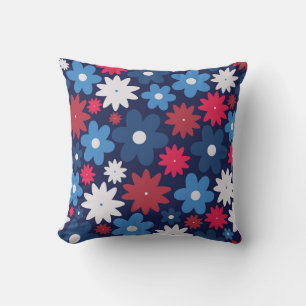 Coussin Fête patriotique Florale