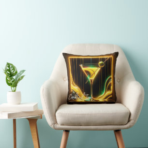 Coussin Fête tendance Heure Neon Personnalisé