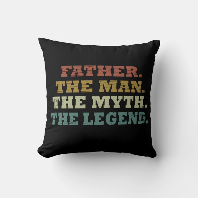 Coussin fêtes des pères cadeaux (Recto)