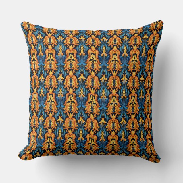 Coussin Feu baroque et glace (Recto)