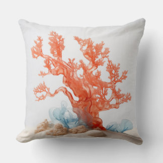 Coussin Feu de corail à thème côtier PIllow