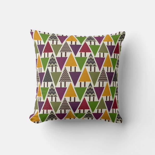 Coussin feu de forêt topique (Recto)