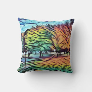 Coussin Feuillage d'automne dans le parc