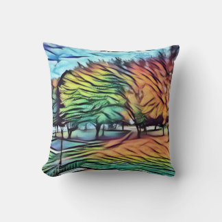 Coussin Feuillage d'automne dans le parc
