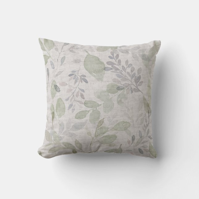 COUSSIN FEUILLE A L'AQUARELLE DOUCE (Recto)