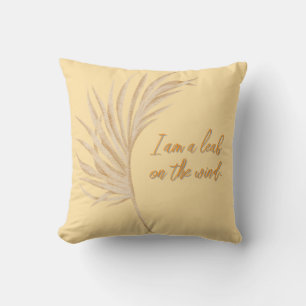Coussin feuille au vent