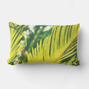 Coussin Feuille Coussin Vert Soleil Oreiller