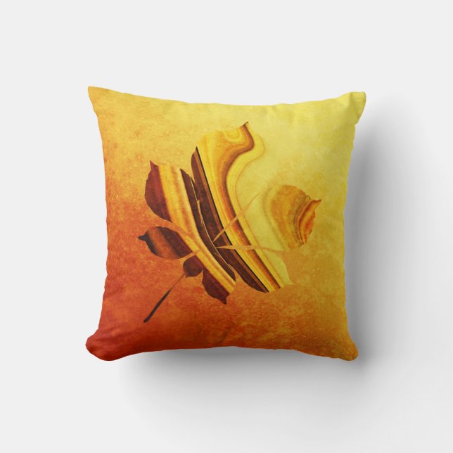 Coussin Feuille d'automne (Recto)