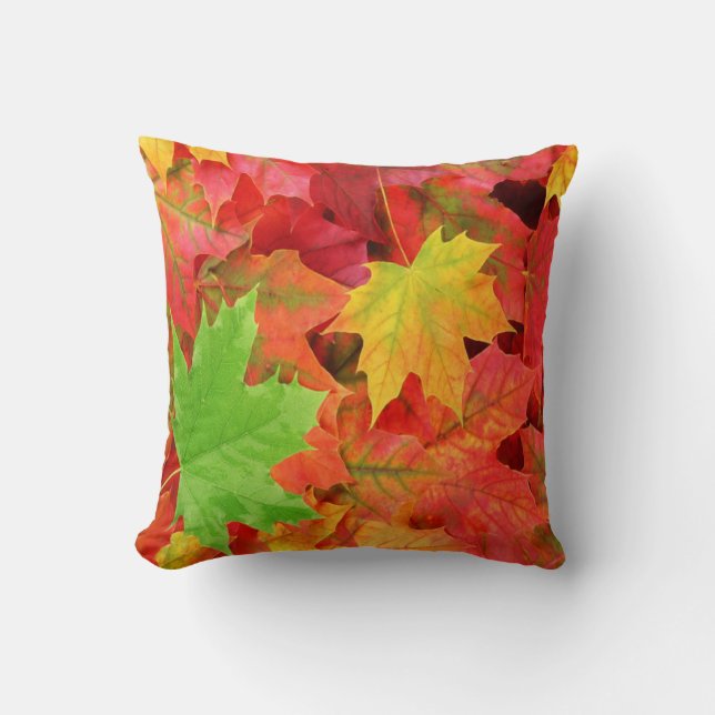 COUSSIN FEUILLE D'AUTOMNE (Recto)