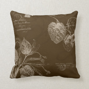 Coussin Feuille d'automne vintage
