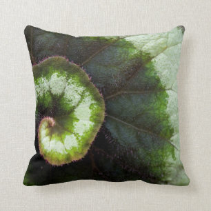 Coussin Feuille de bégonia d'escargot