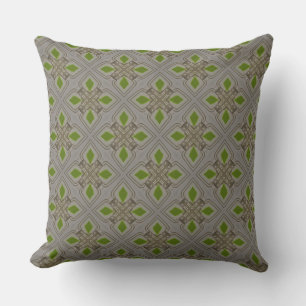 Coussin Feuille de croix grise chaude de l'oreiller à l'ac