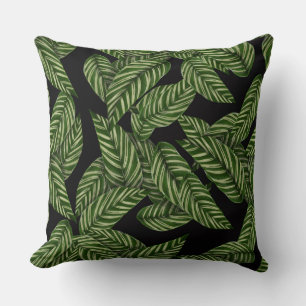 coussin feuille de jungle