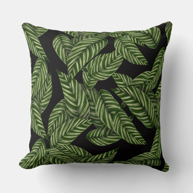 coussin feuille de jungle (Recto)