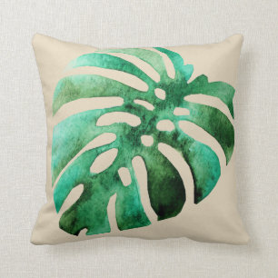Coussin Feuille de monstère tropicale