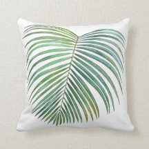 Feuille de palme tropicale Imprimante, aquarelle