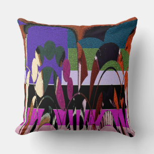 Coussin Feuille de vigne florale moderne