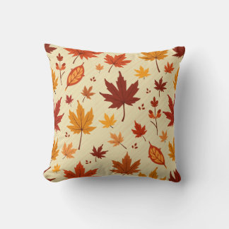 Coussin Feuille d'érable d'automne