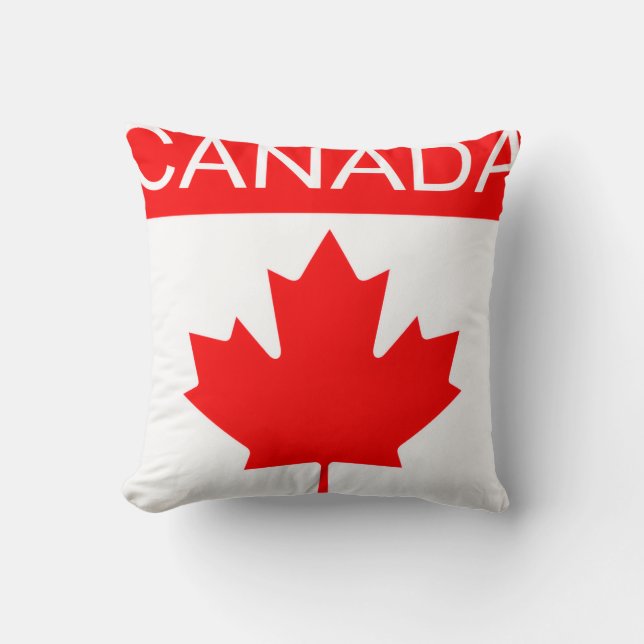 Coussin Feuille d'érable du Canada (Recto)
