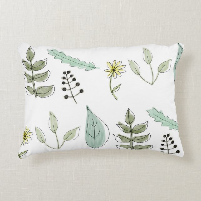 Coussin - Feuille d'été (Devant)
