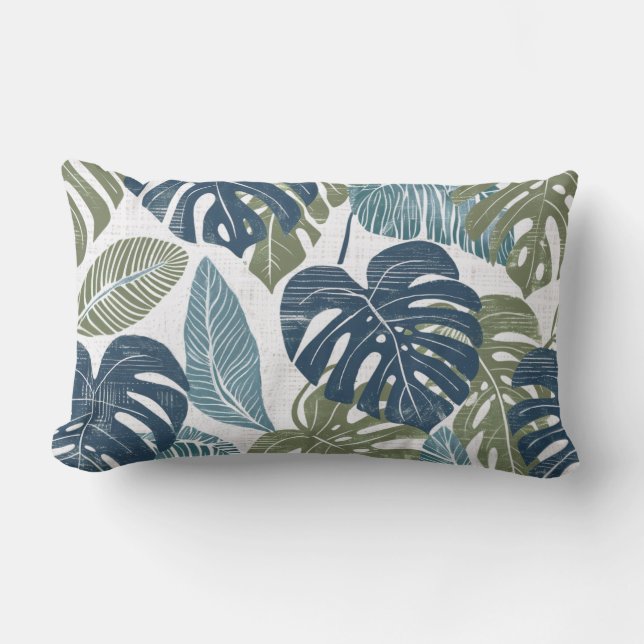 Coussin Feuille Lumbar Palm (Recto)