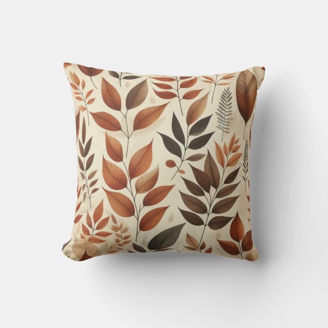 Coussin Feuilles d'automne (Recto)