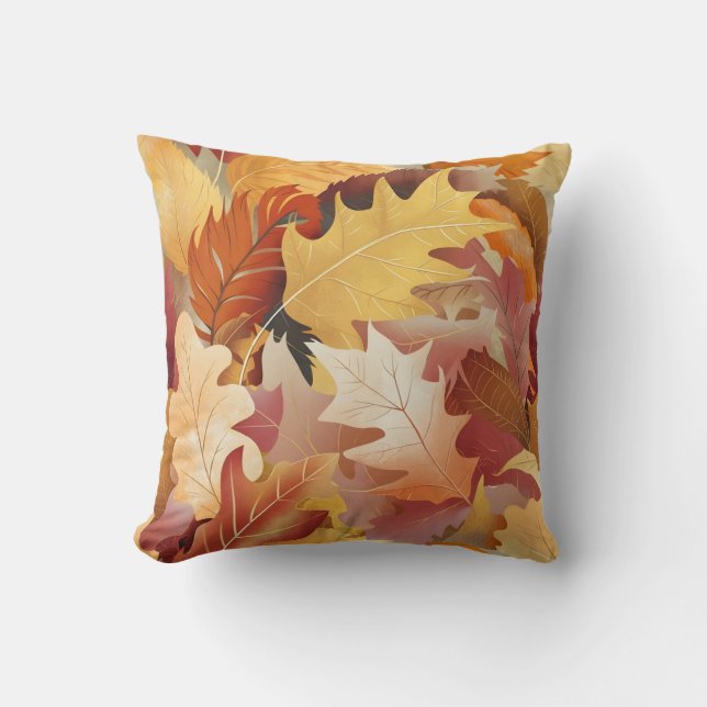 Coussin Feuilles d'automne (Recto)