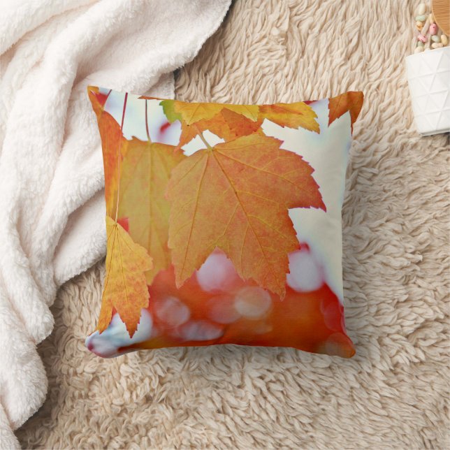 Coussin Feuilles d'automne colorées (Couverture)