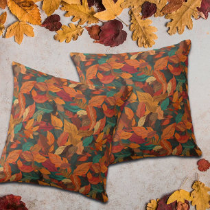 Coussin Feuilles d'automne colorées