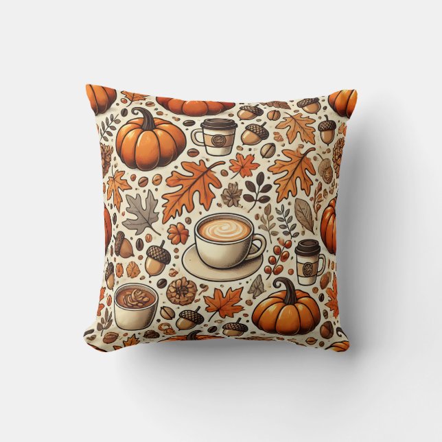 Coussin Feuilles d'automne confortables (Recto)